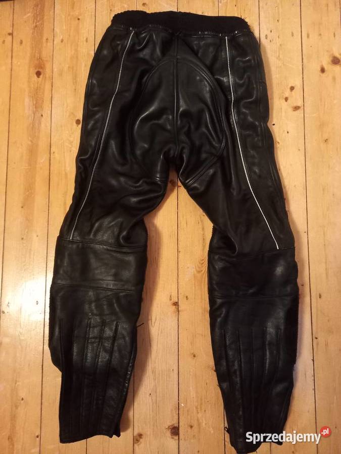 Spodnie motocyklowe ze skóry MQP czarne 50 M Chodzież