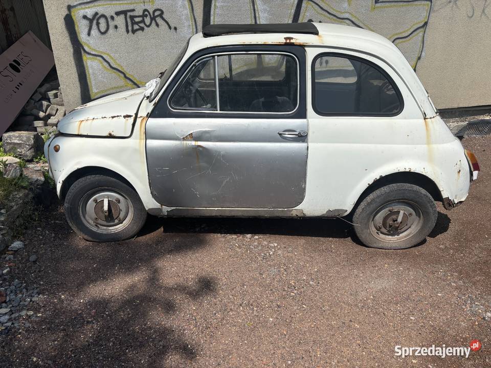 Fiat 500 1970r bez papierów bez silnika 500 Katowice sprzedam