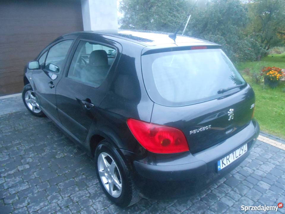 PEUGEOT 307 16 BENZYNA CZARNY STAN KLIMA ABS ESP małopolskie Luborzyca