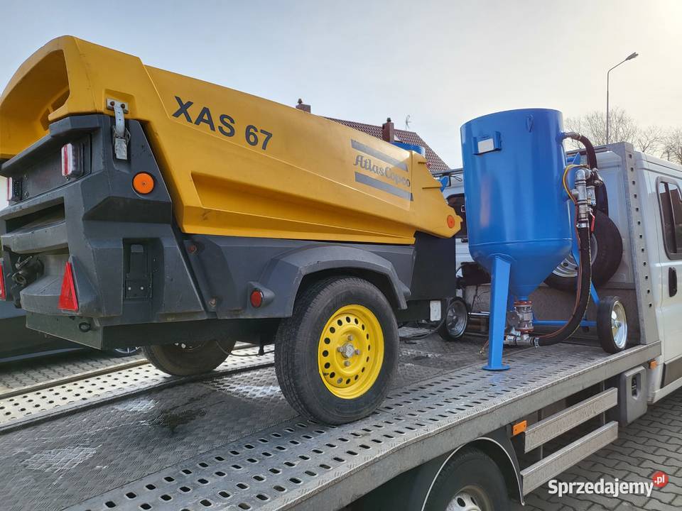Atlas copco Nowa piaskarka zestaw gotowy do Nowogard