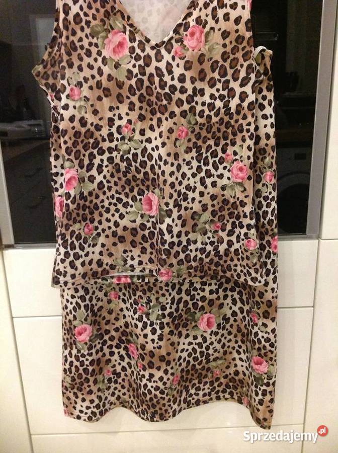 Zestaw Damski Panterka Róże r SSM Spódnica z Nowa Sól sprzedam