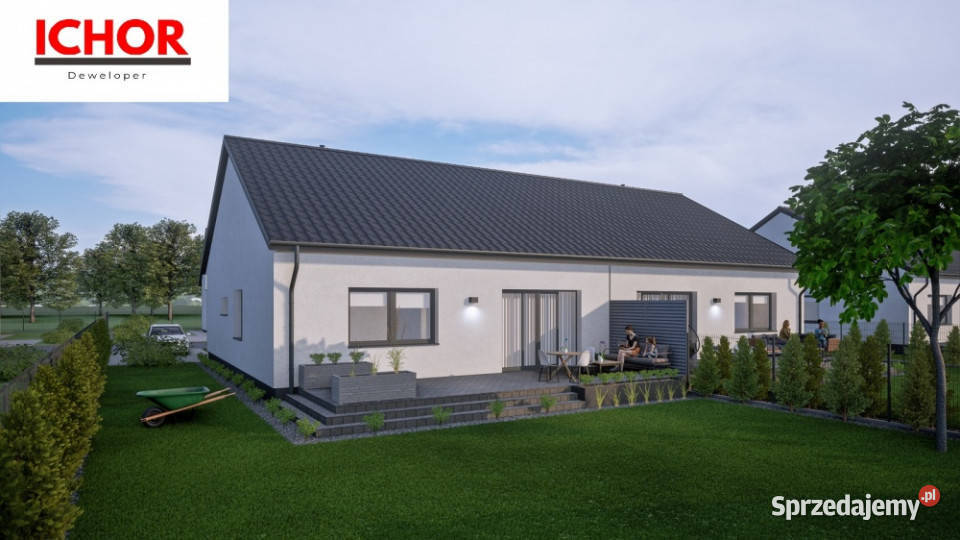 Dom Starcza Brzozowa 30 ICHOR Deweloper asfalt