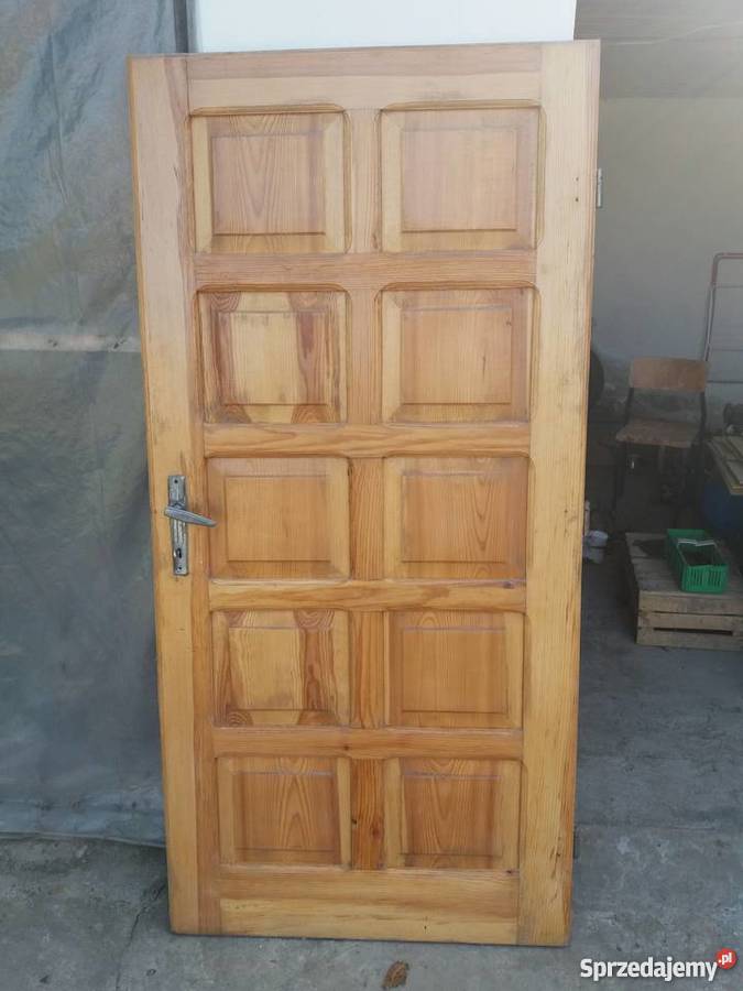 Drewniane drzwi filunkowe Drzwi i okna Krępa Górna sprzedam