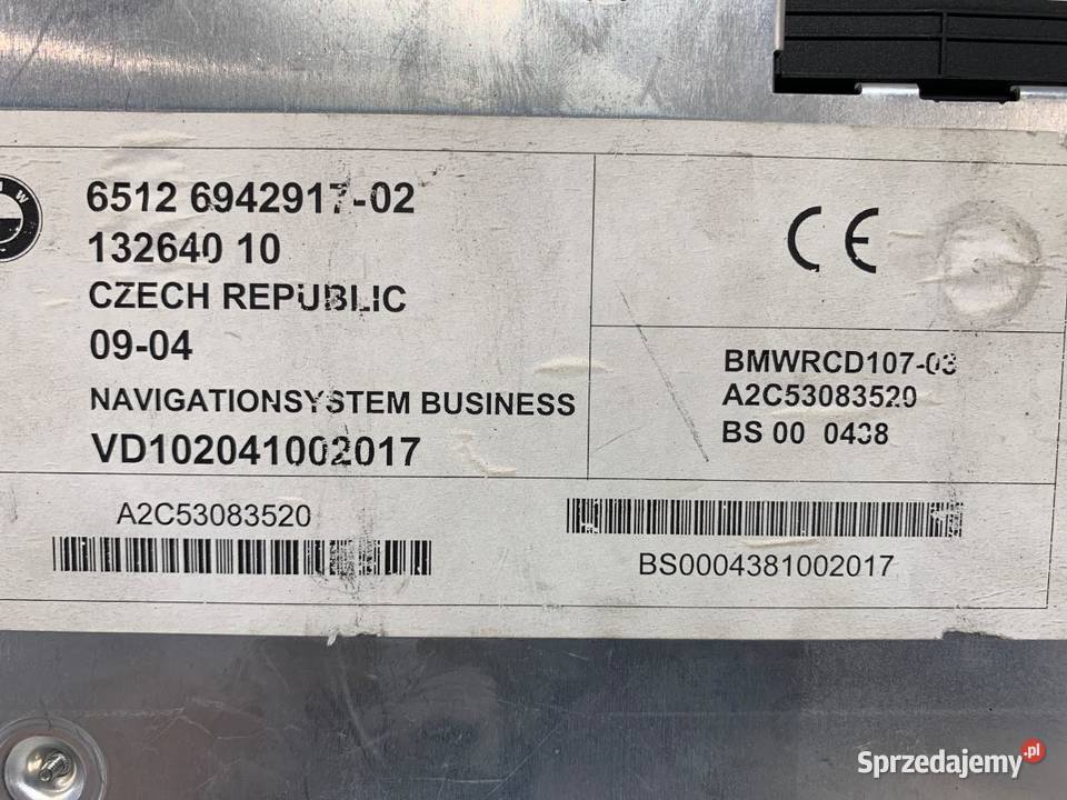 RADIO BMW E83 6942917 0311 ODTWARZACZ MULTIMEDIA