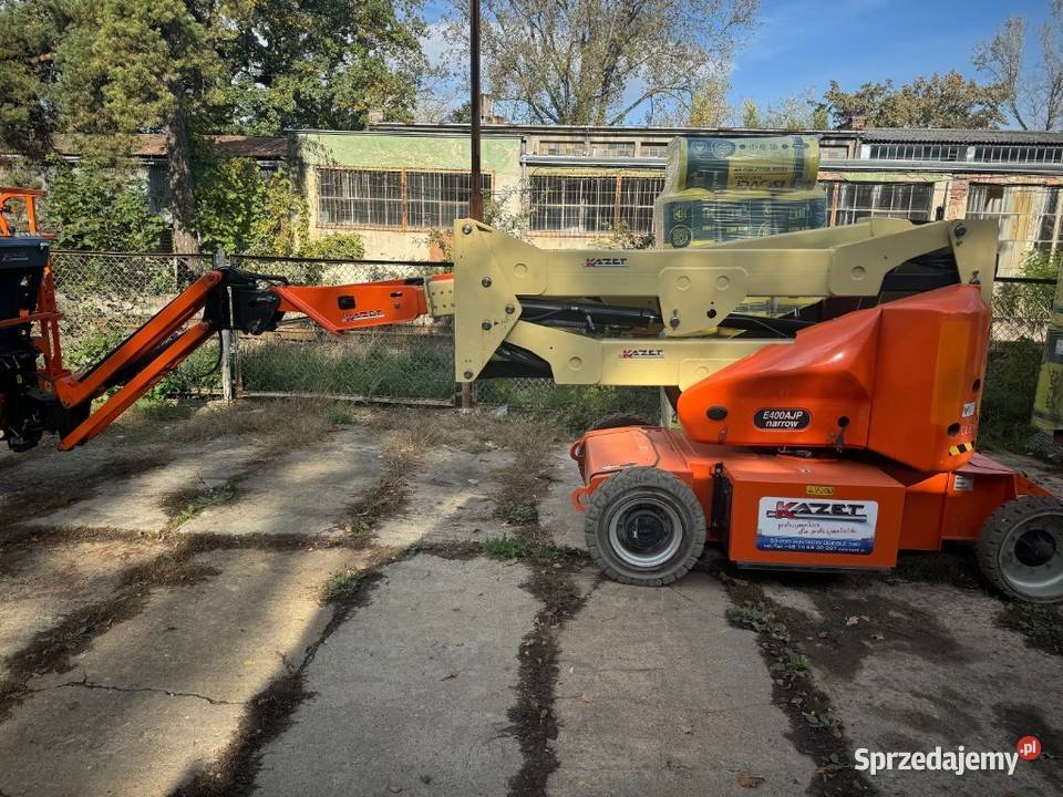 Podnośnik koszowy zwyżka akumulatorowy JLG E400 Dźwigi, podnośniki Pustków-Osiedle