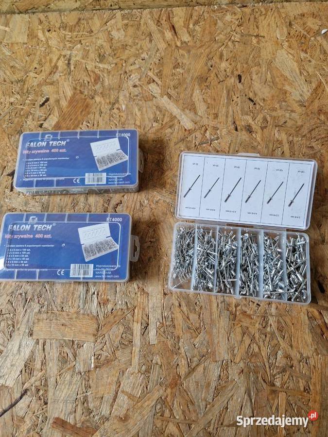 NITY ZRYWALNE ZESTAW NITÓW TRZPIENIEM STALOWYM Głogowa