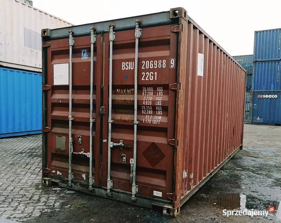Kontener morski 20DV 6 metrowy transport Ostrowiec Świętokrzyski