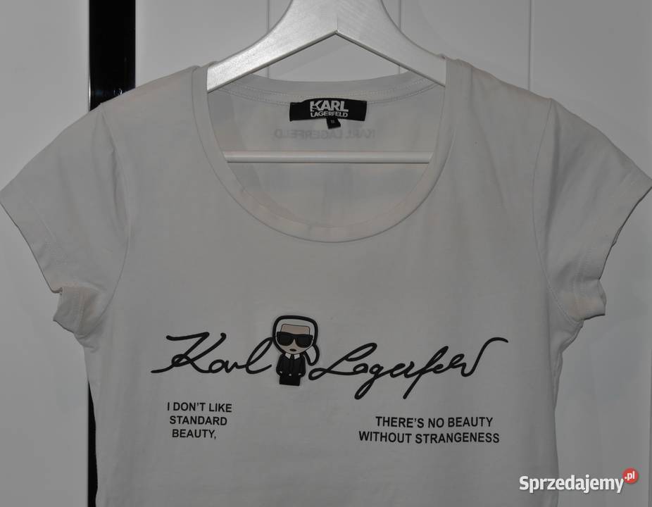 Karl Lagerfeld fajna bluzka gumowane logo 36 S sprzedam