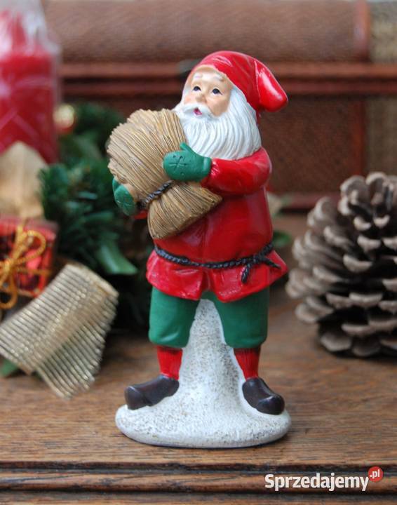 Mikołaj skrzat figurka skandynawski styl żywica Lublin