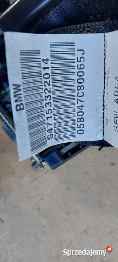 Pas bezpieczeństwa tył BMW 7 E65 osobowe Szczecin