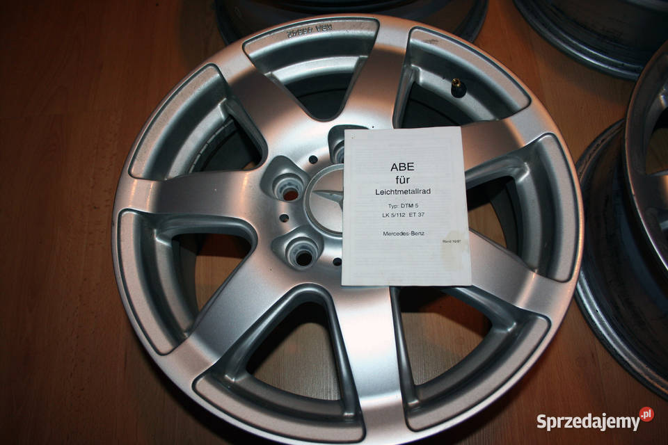 Sprzedam felgi ABE DTM 5 do Mercedesa 124 Koła i felgi Poznań