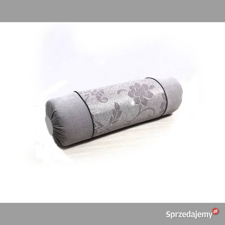 Poduszka dekoracyjna wałek z szarego weluru mazowieckie Piaseczno sprzedam