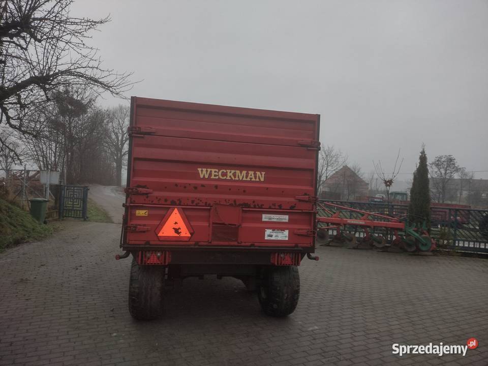 Przyczepa rolnicza tandem 8 ton wywrotka na tył nieuszkodzony Przyczepy rolnicze Sośno