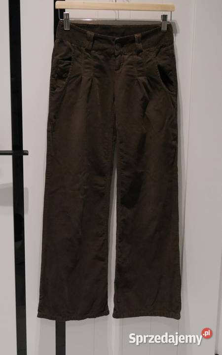 IKKS świetne spodnie biodrówki dzwony 32 XXS Inny materiał Wrocław sprzedam