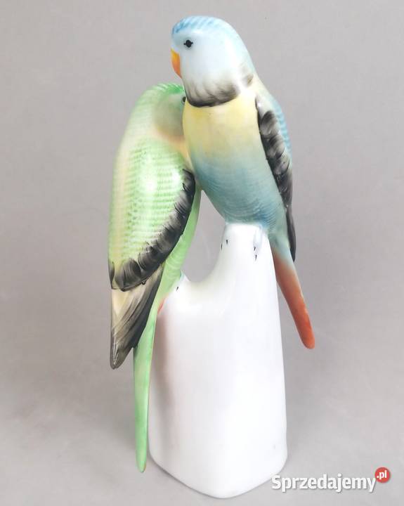 Papużki faliste zielone Hollohaza papugi Węgry Bronisze