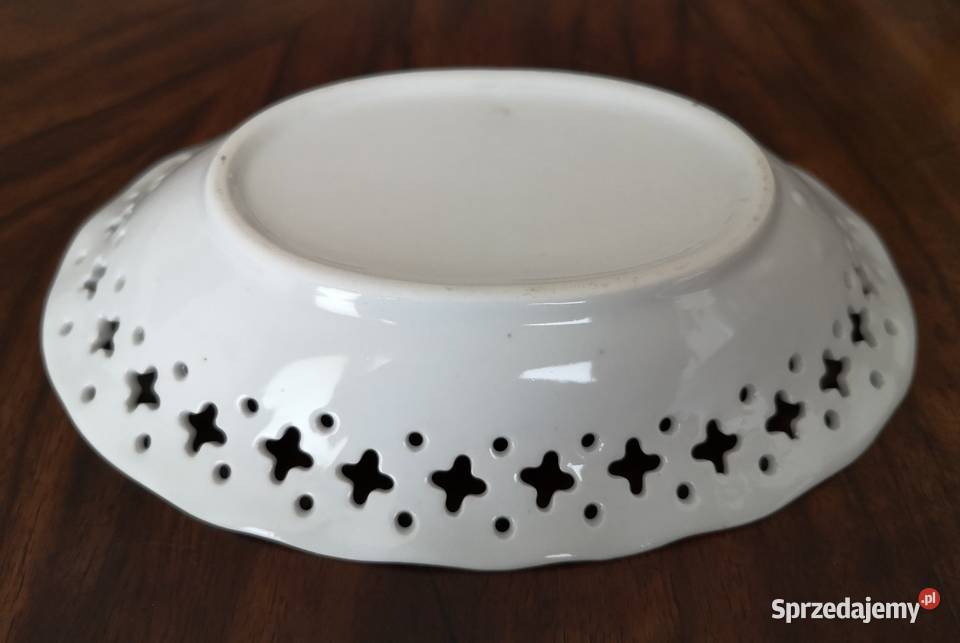 Mały ozdobny półmisekpaterka z porcelany Katowice