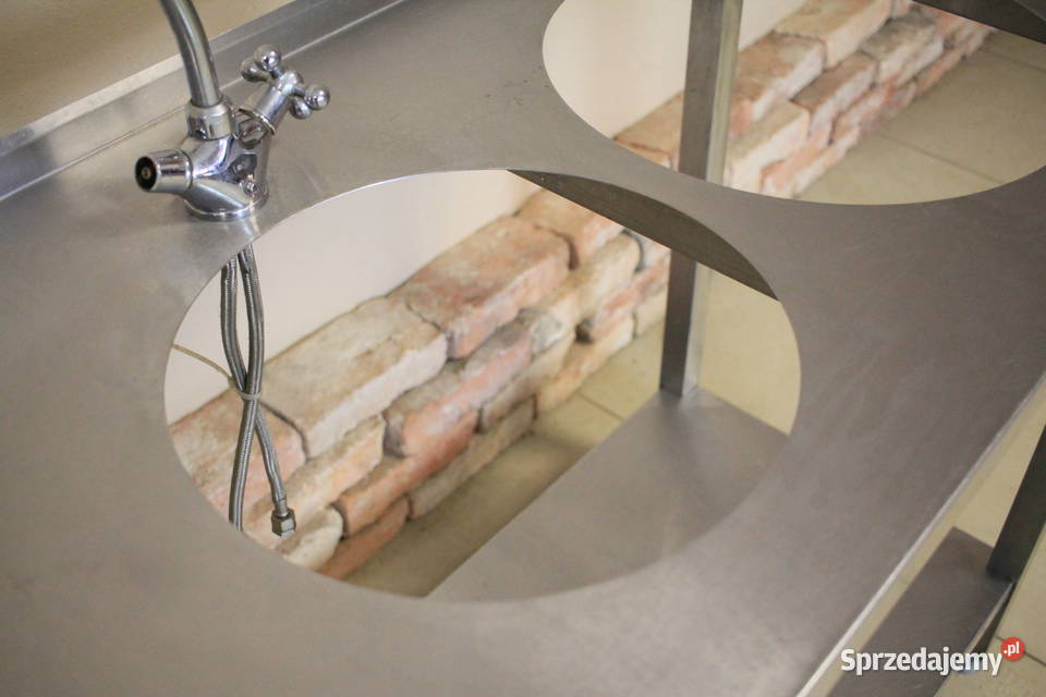 Stół gastronomiczny 100x60 otwory w blacie śląskie Pszczyna
