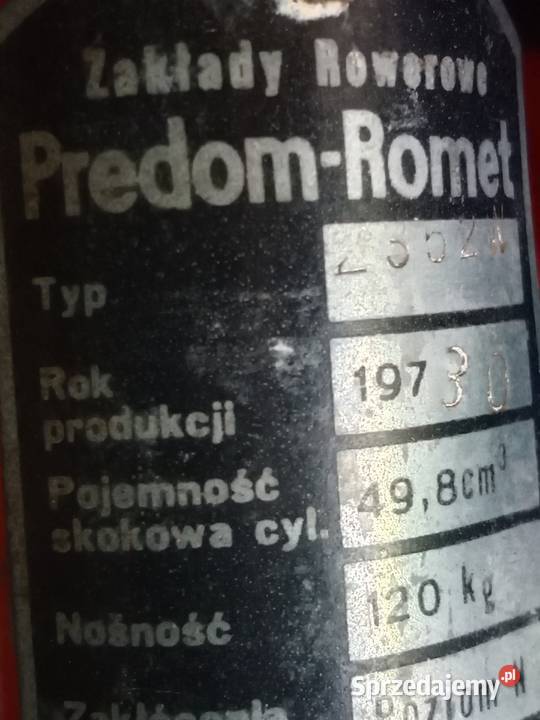 Romet komar 2352w Rok produkcji 1980 Nipkowie sprzedam