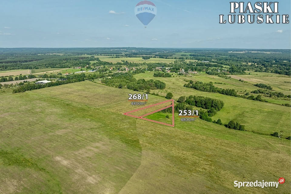 Na sprzedaż działki rolne łącznie 9600 m Piaski sprzedam