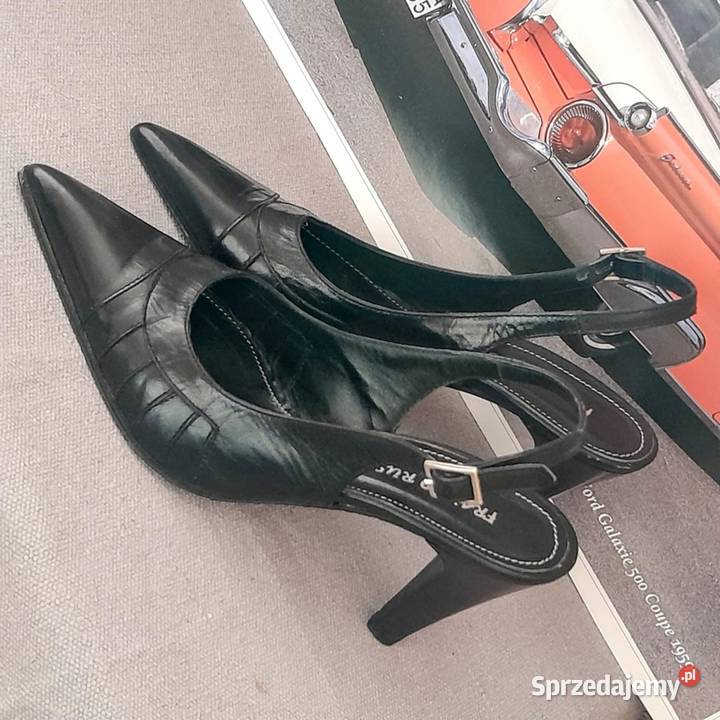 Unikatowe czarne szpilki Franco Russorozmiar Damskie Radom sprzedam