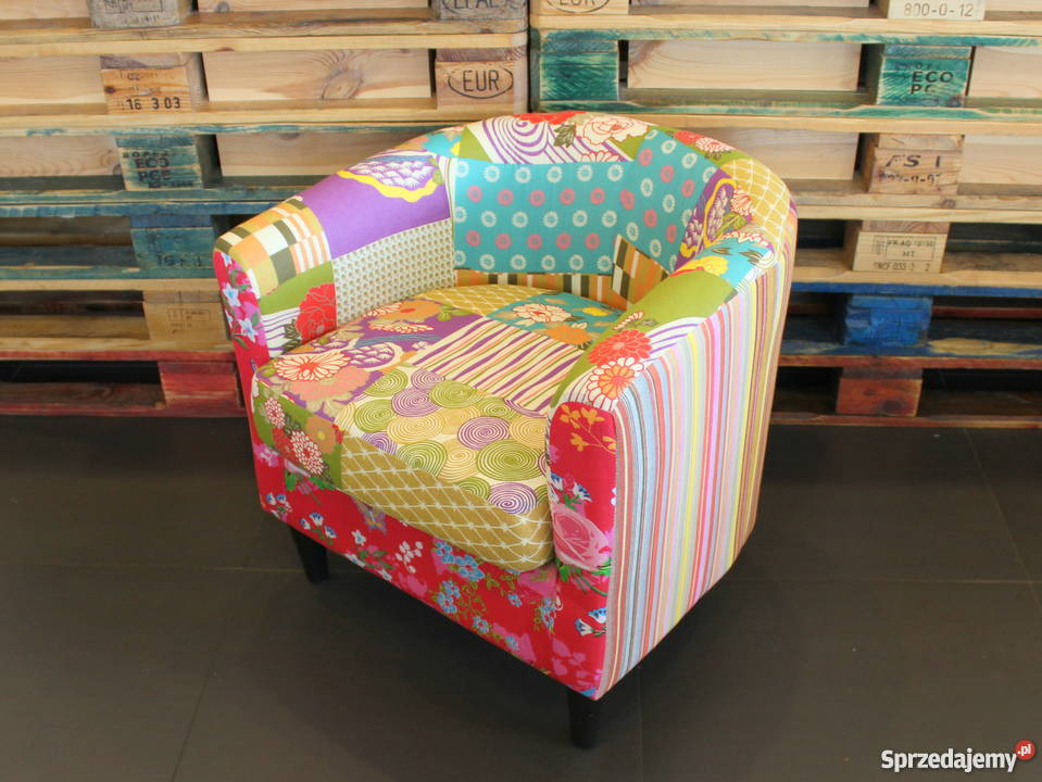 Fotel Patchwork Links Hiszpania UNIKAT Tarnów