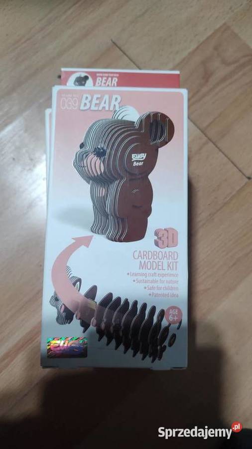 Puzzle Przestrzenne 3D Eko Eugy Miś Niedźwiedź Książ Wielkopolski