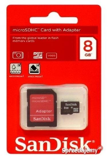 SanDisk microSDHC 8GB adapter SD