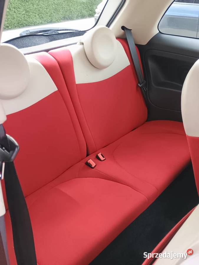 Fiat 500 jasny środek klima książka serwisowa wielkopolskie Rawicz