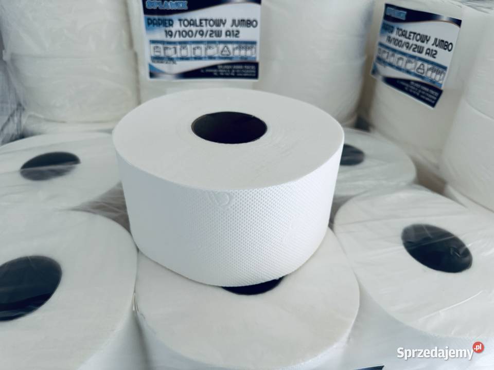 Papier toaletowy jumbo 100 metrów 12 rolek Chlewiska