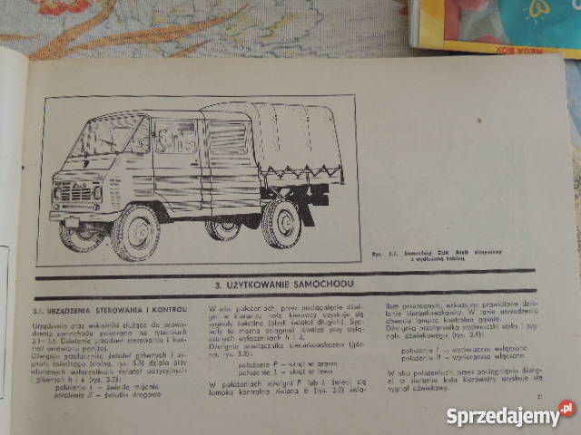 Instrukcja obsługi samochodu dostawczego ŹUK Szczecin
