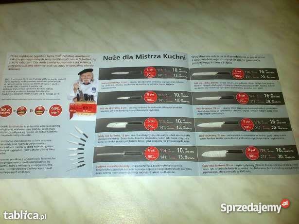 8 NOŻY SCHULTEUFER Kupony rabatowe na 90 warte Pozostałe Warszawa