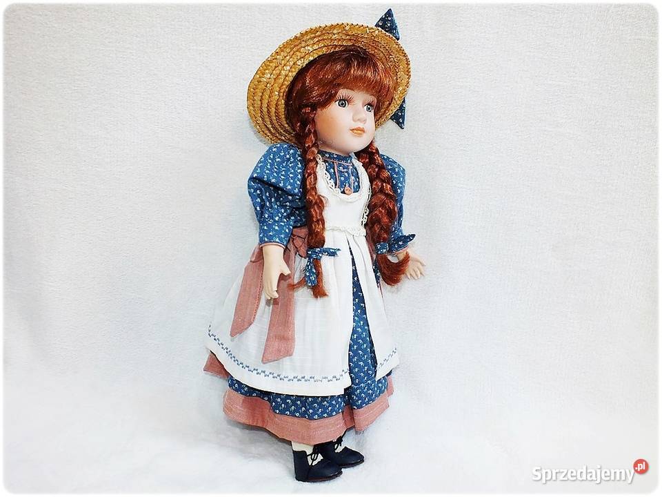 Porcelanowa stara Lalka wys44 Kolekcjonerska Żary