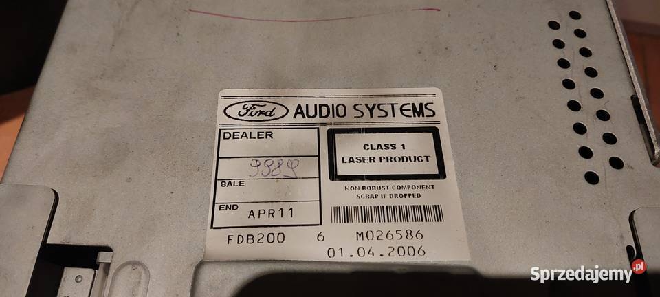 Radio CD fabryczne Ford C Mk1 Mondeo Mk3 Szczecin sprzedam
