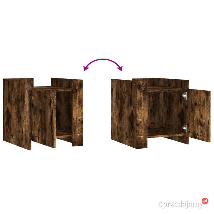 Szafka nocna opalany dąb 45x50x50 materiał mazowieckie Warszawa