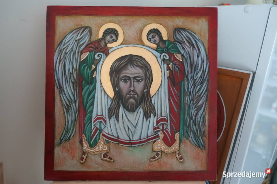 Pasterz Ikona pisana na desce prezent Szczecin