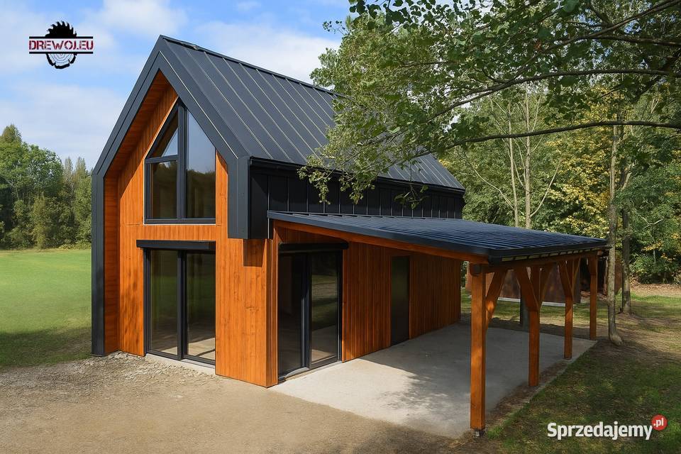 Szkielet domku na zgłoszenie 35m2 parter 35m2 Myślenice