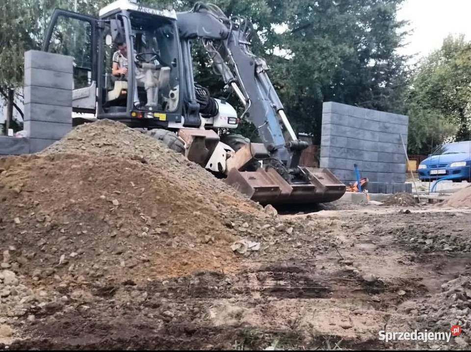 Usługi Koparkoładowarki Mecalac 12mxt Wykopy, roboty ziemne