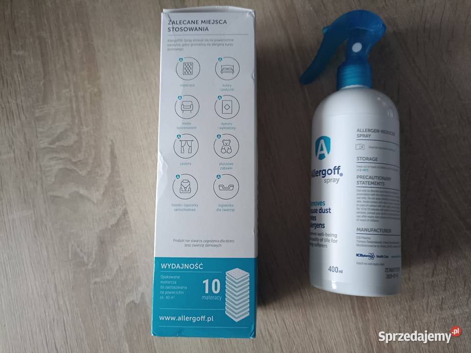 Allergoff Spray przeciw alergenom roztoczy kurzu Kwidzyn