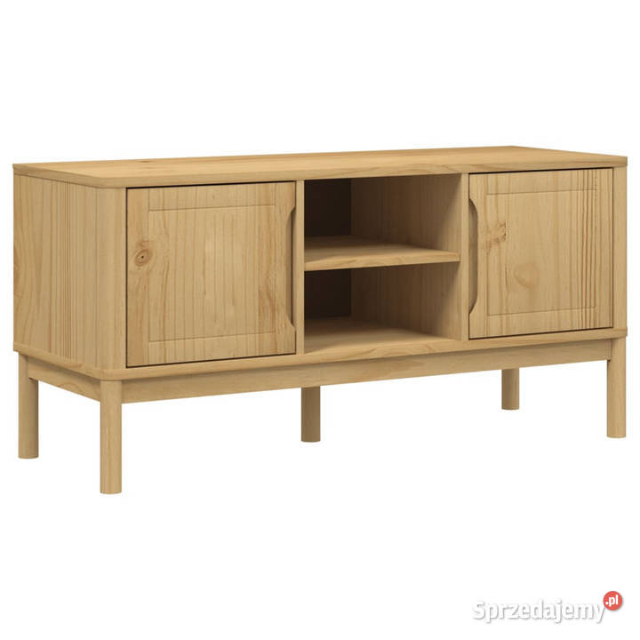 Szafka RTV FLORO woskowy brąz 114x43x55 drewno Warszawa