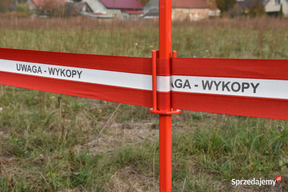 Uwaga Wykopy taśma ostrzegawczo informacyjna 50 lubuskie Zielona Góra