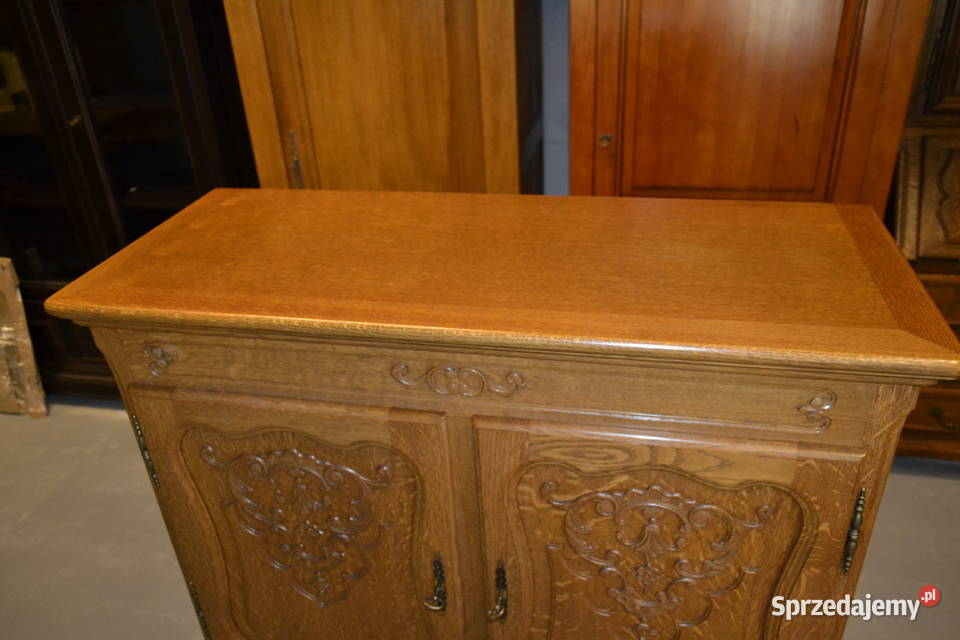 komoda pomocnik stylowy lity dąb śląskie Będzin sprzedam
