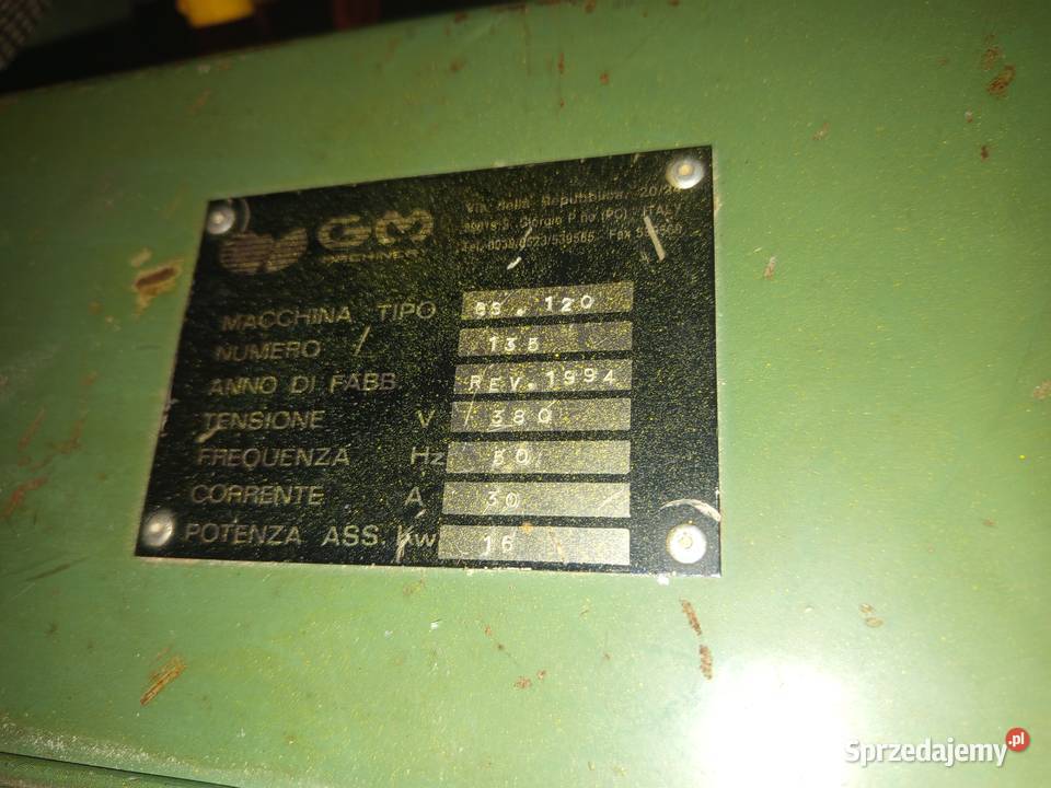 Strugarkalistwiarka czterostronna gabbiani Osielec sprzedam