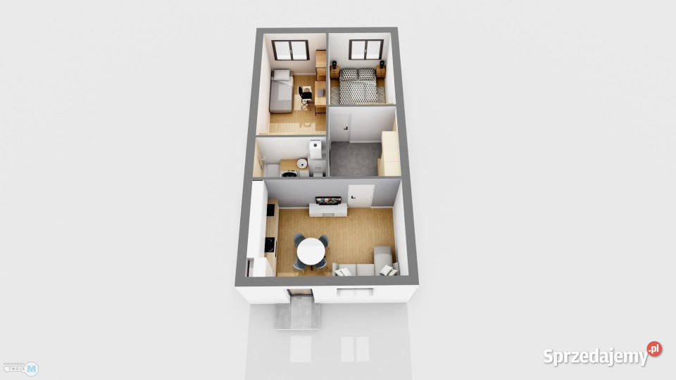 sprzedaży mieszkania Kielce 46m2 3pokojowe