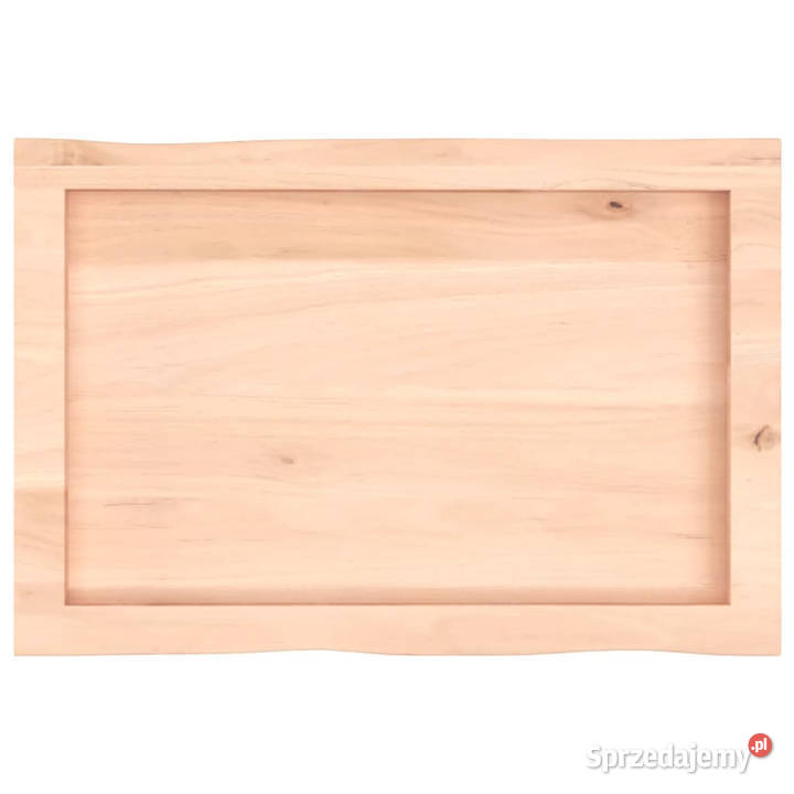 Blat stołu 60x40x26 surowy lity dąb naturalną Warszawa