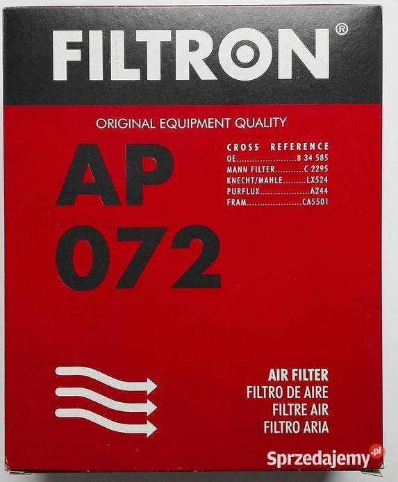 Filtr powietrza Filtron AP072 AP 072