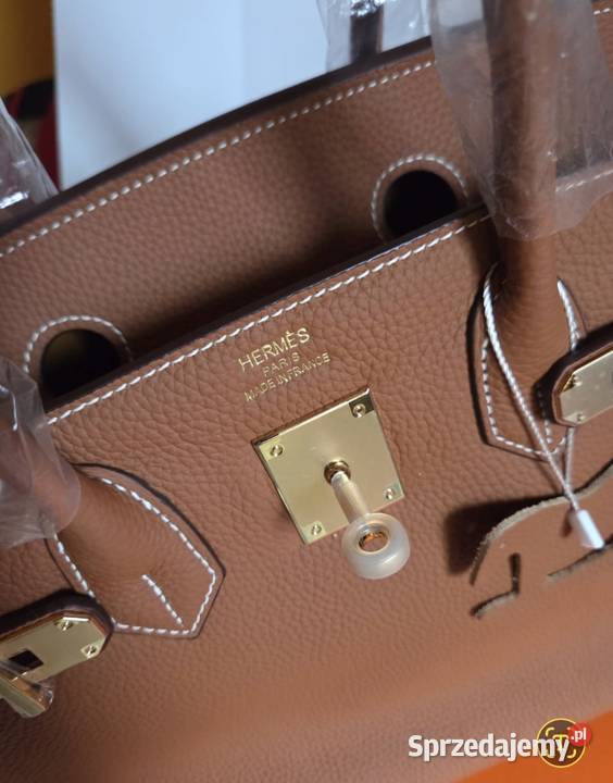 Torebka torba Hermes Birkin carmel brązowy 30 brązowy/beżowy Łódź sprzedam