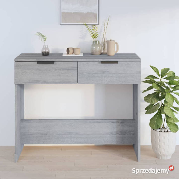 Stolik konsolowy szary dąb sonoma 90x36x75 mazowieckie Warszawa
