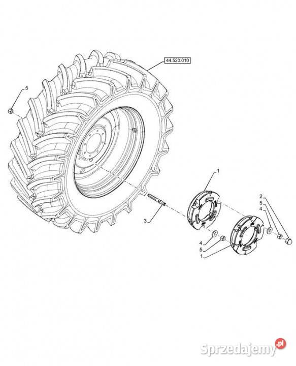 Holland T6090 T6070 Obciąźnik koła 48058287 Jastrzębniki