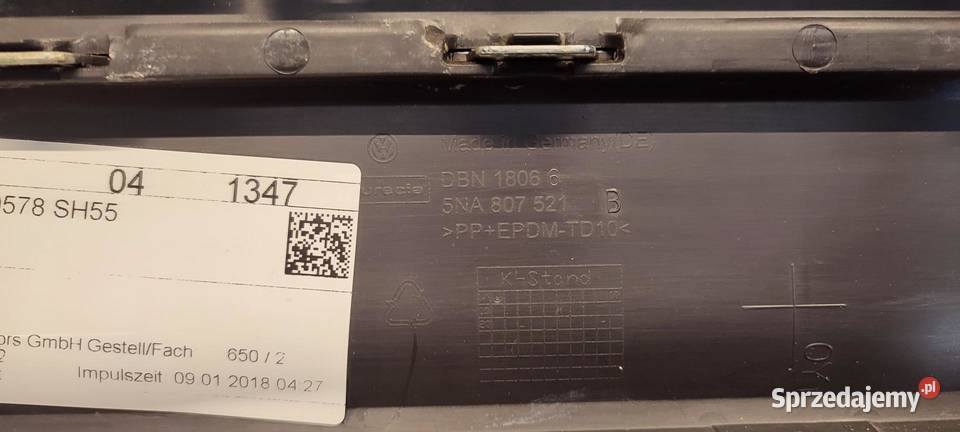 VW TIGUAN II ZDERZAK TYŁ 2018 R7H 5NA807421