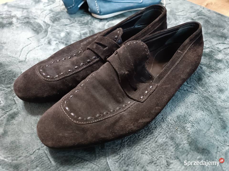 Ermenegildo Zegna loafersy zamszowe Made in 27cm Katowice